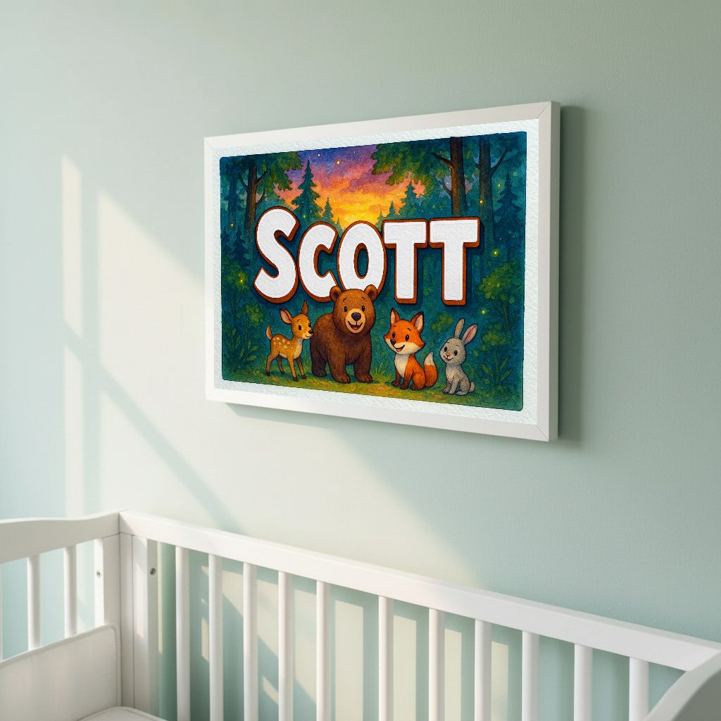 Personalized name art for Scott