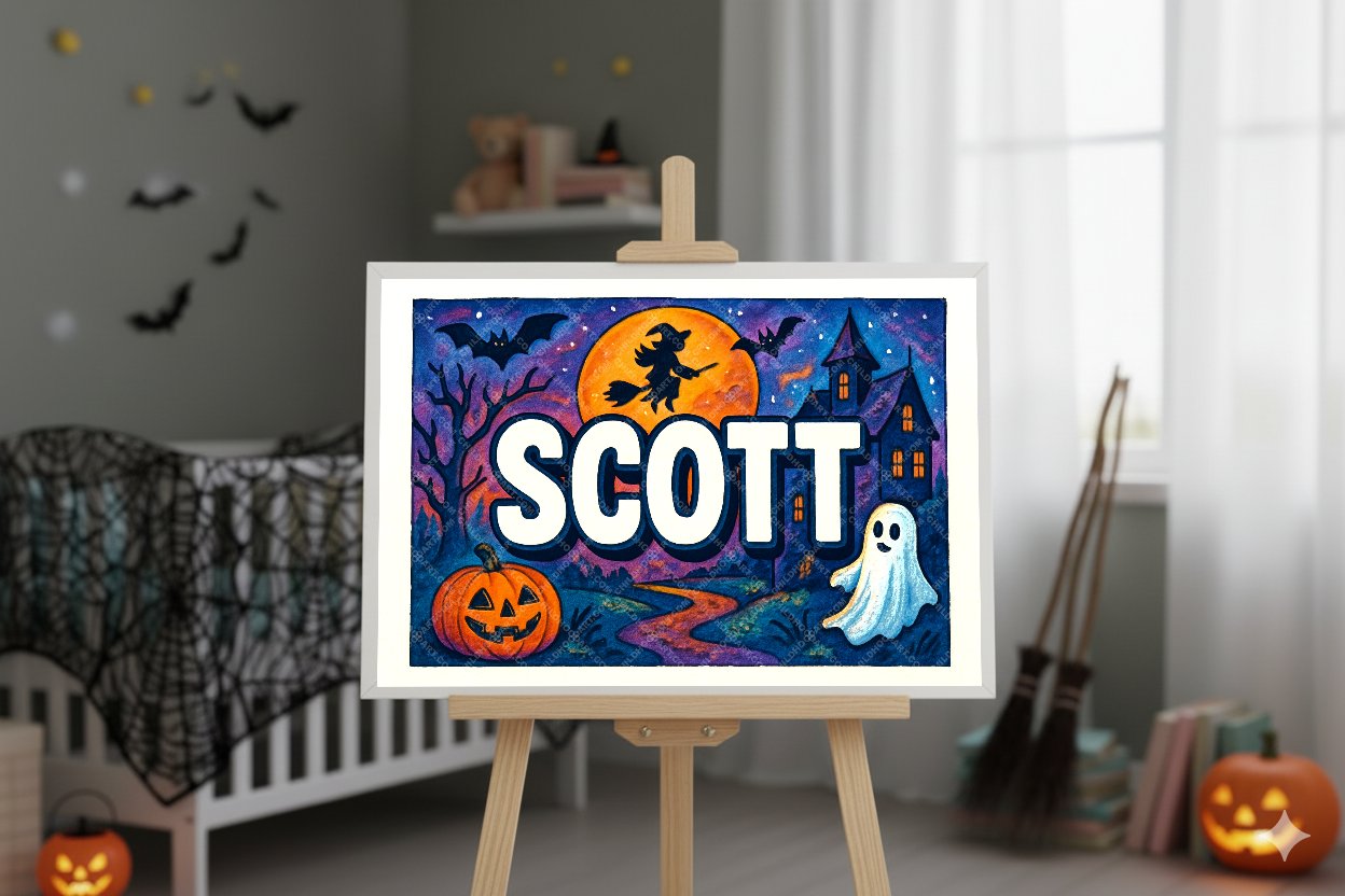 Personalized name art for Scott