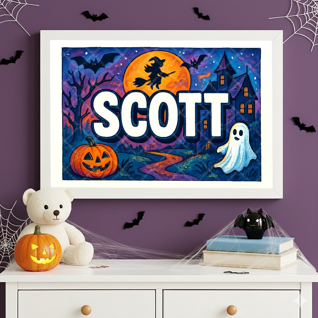 Personalized name art for Scott