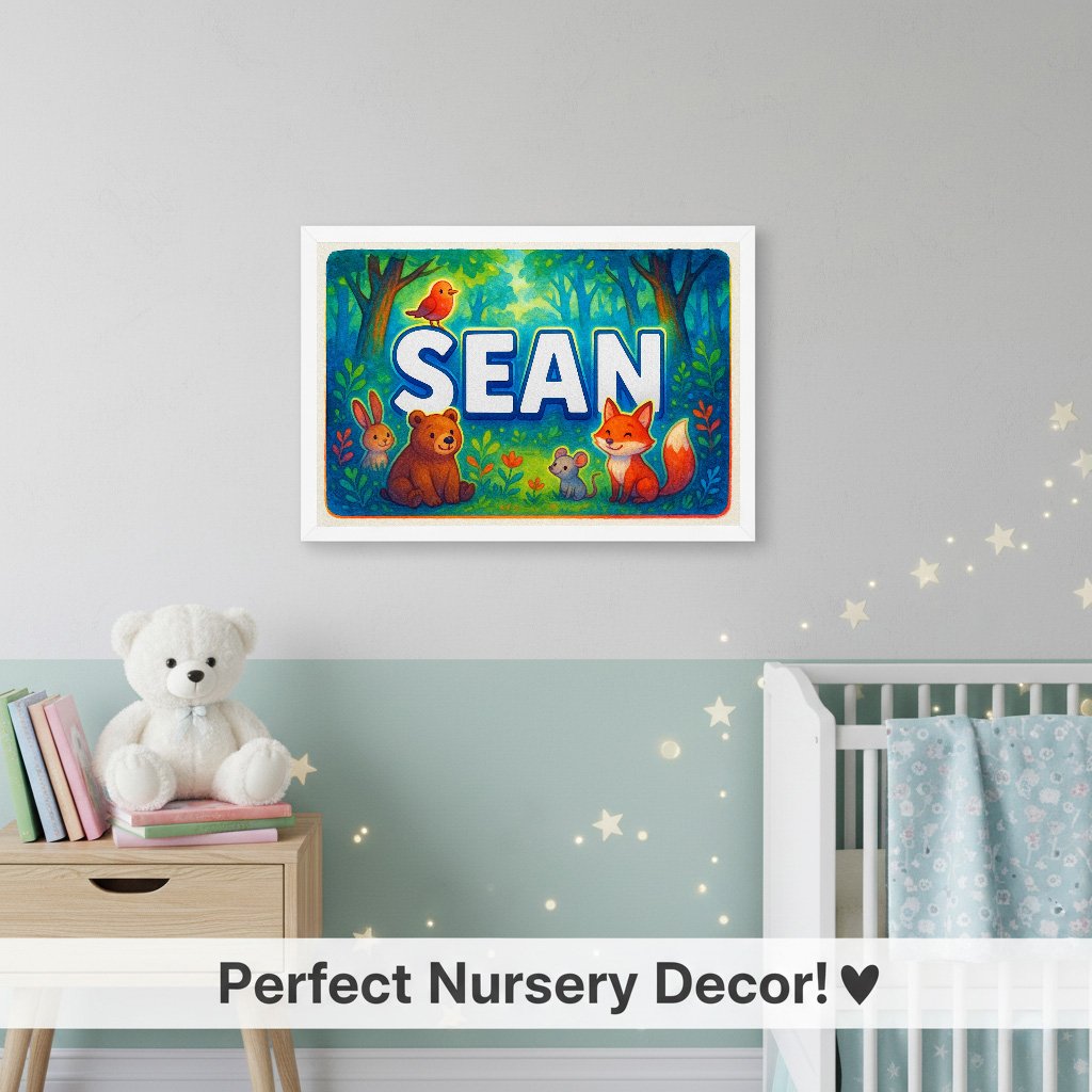 Personalized name art for Sean
