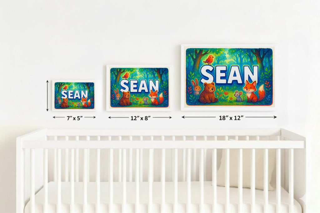 Personalized name art for Sean