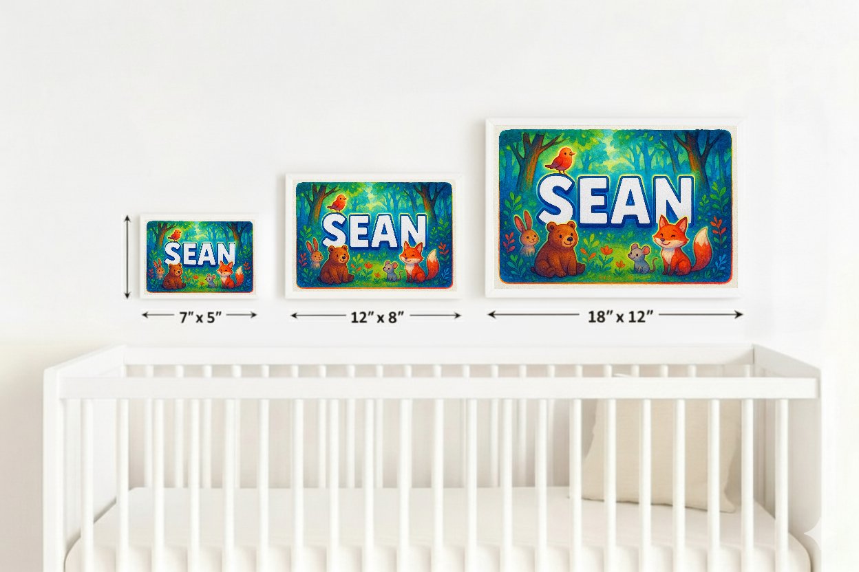 Personalized name art for Sean