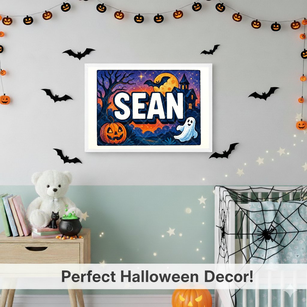 Personalized name art for Sean