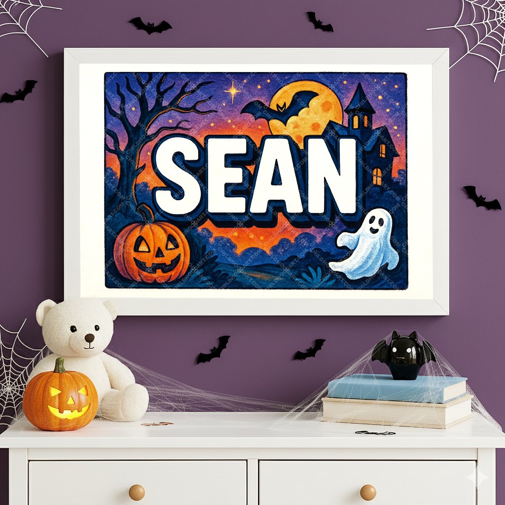 Personalized name art for Sean