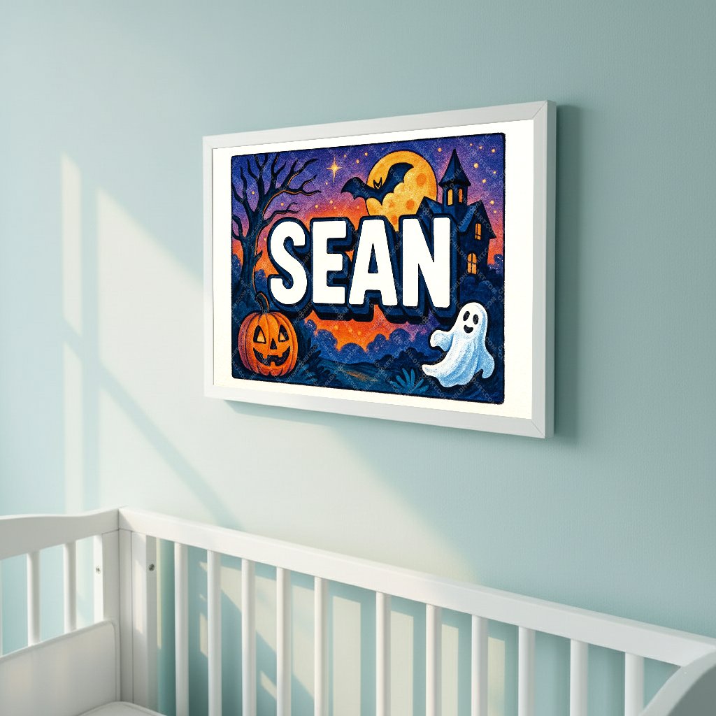 Personalized name art for Sean