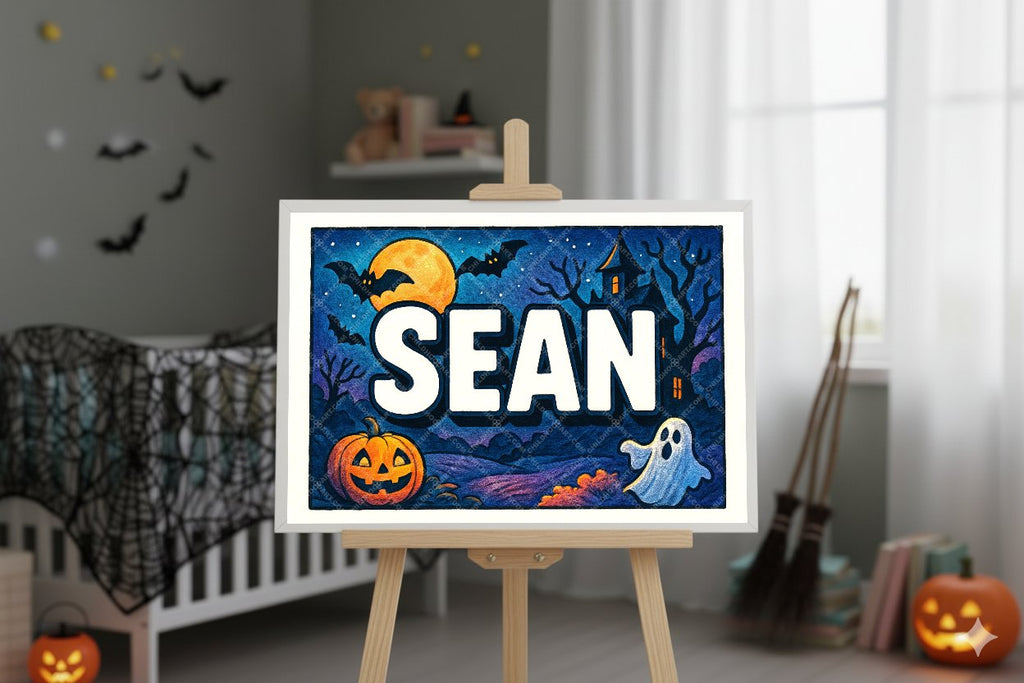 Personalized name art for Sean