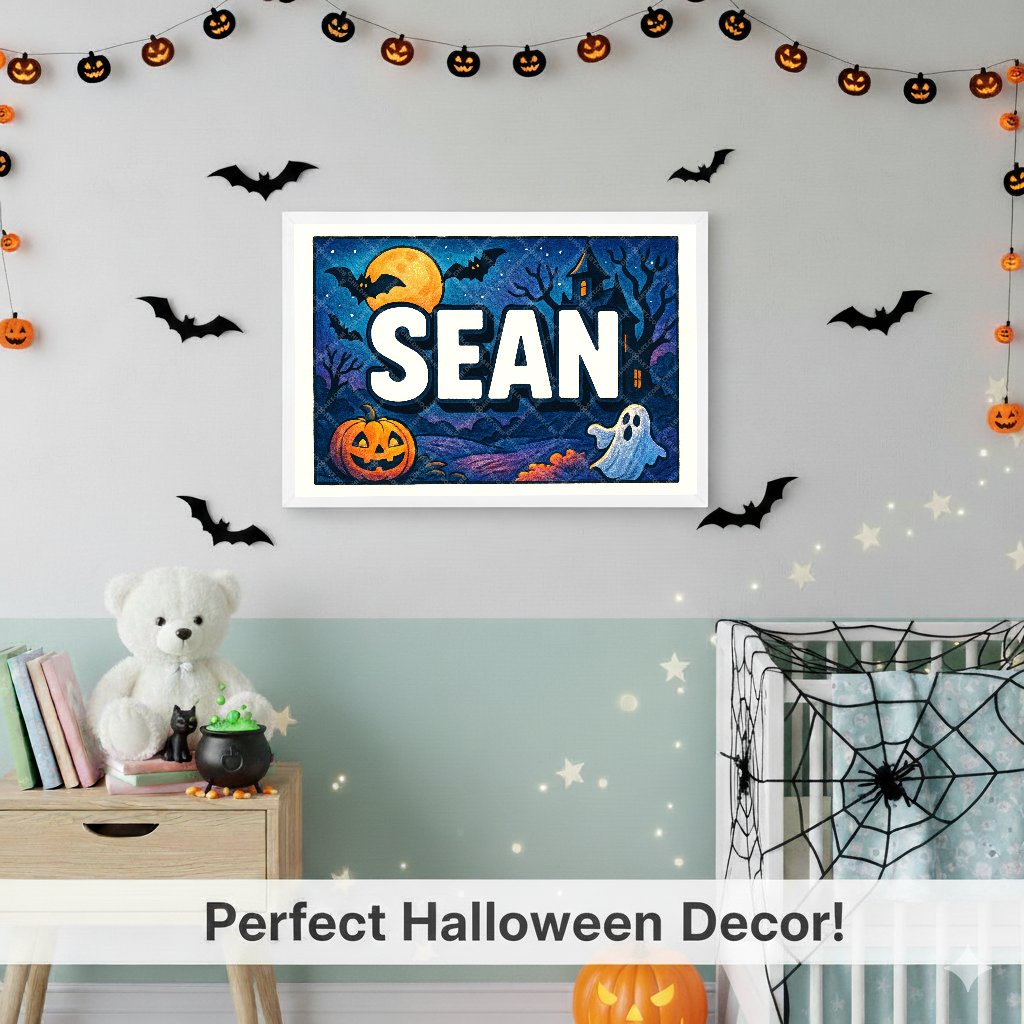 Personalized name art for Sean