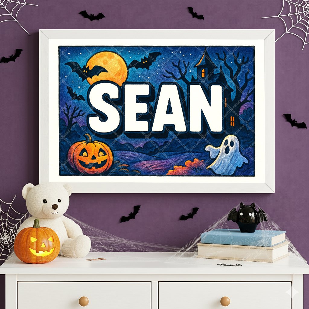 Personalized name art for Sean