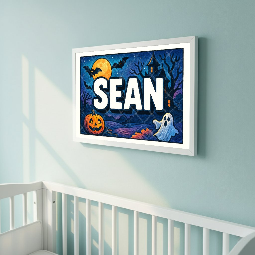 Personalized name art for Sean