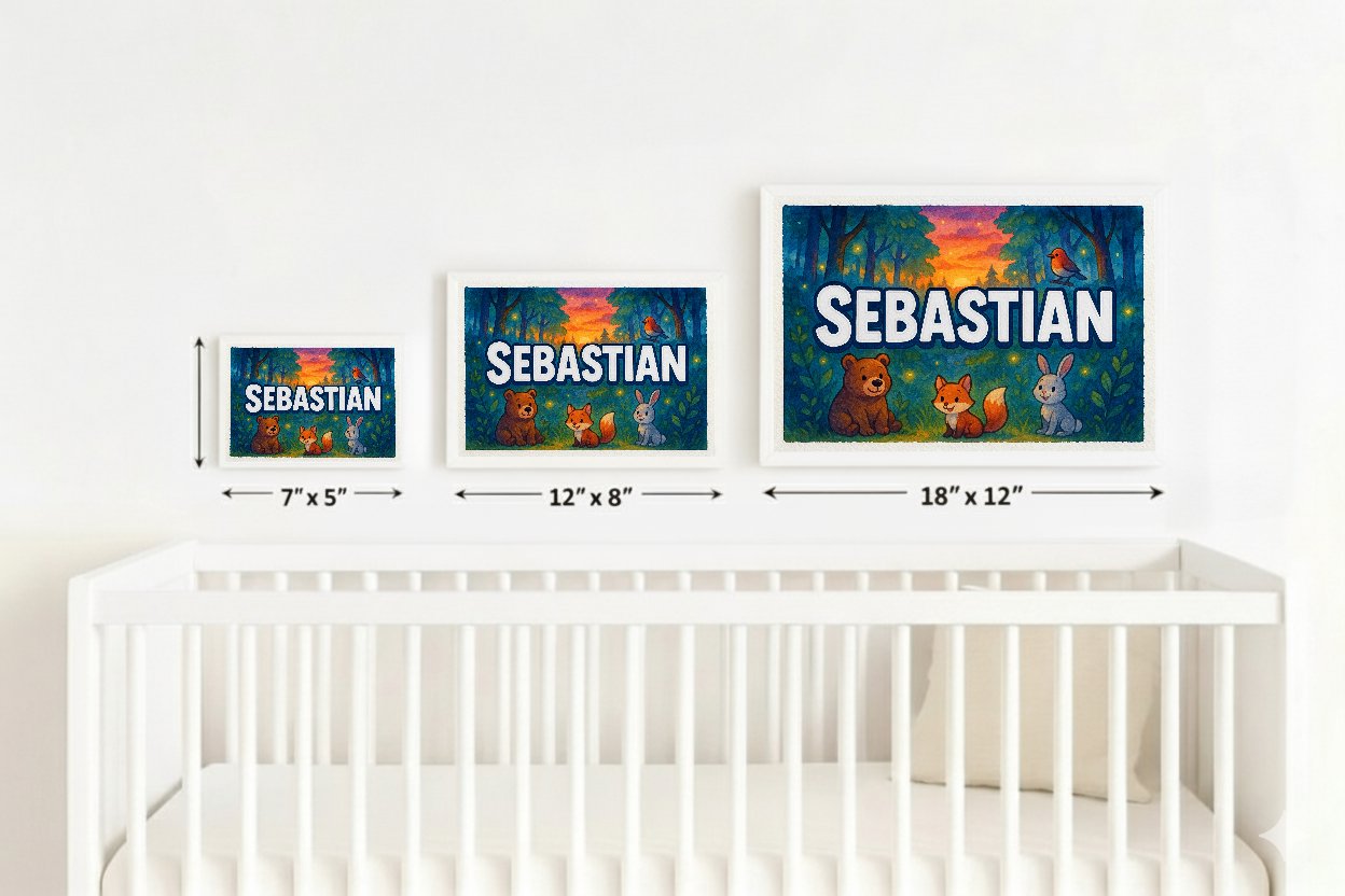 Personalized name art for Sebastian