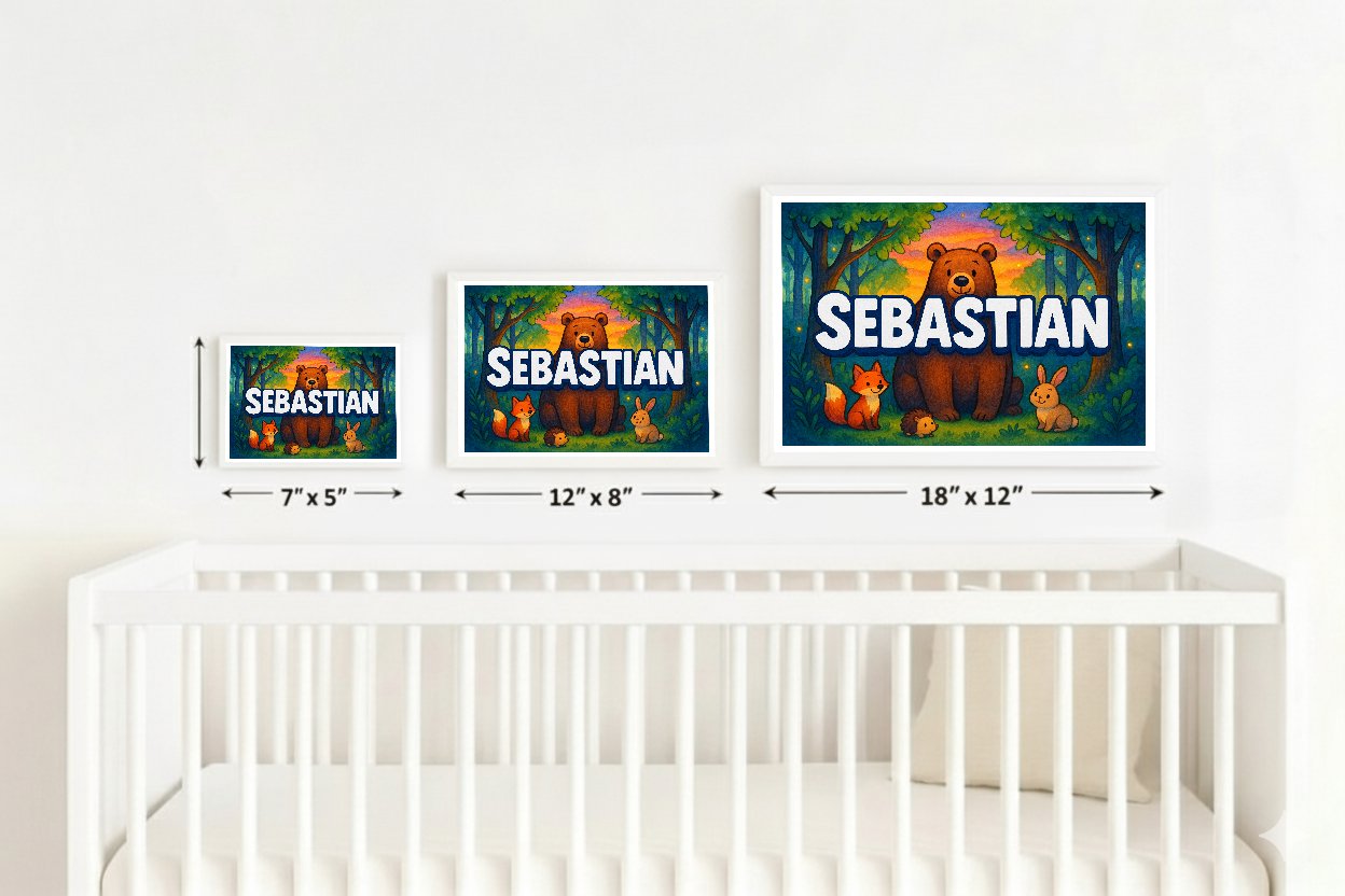 Personalized name art for Sebastian
