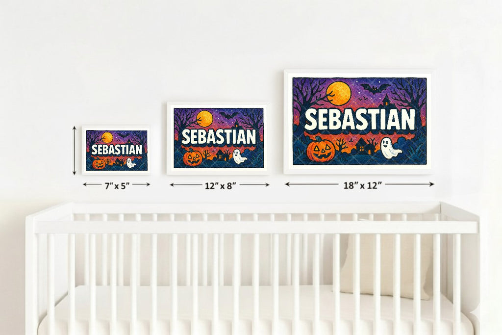 Personalized name art for Sebastian