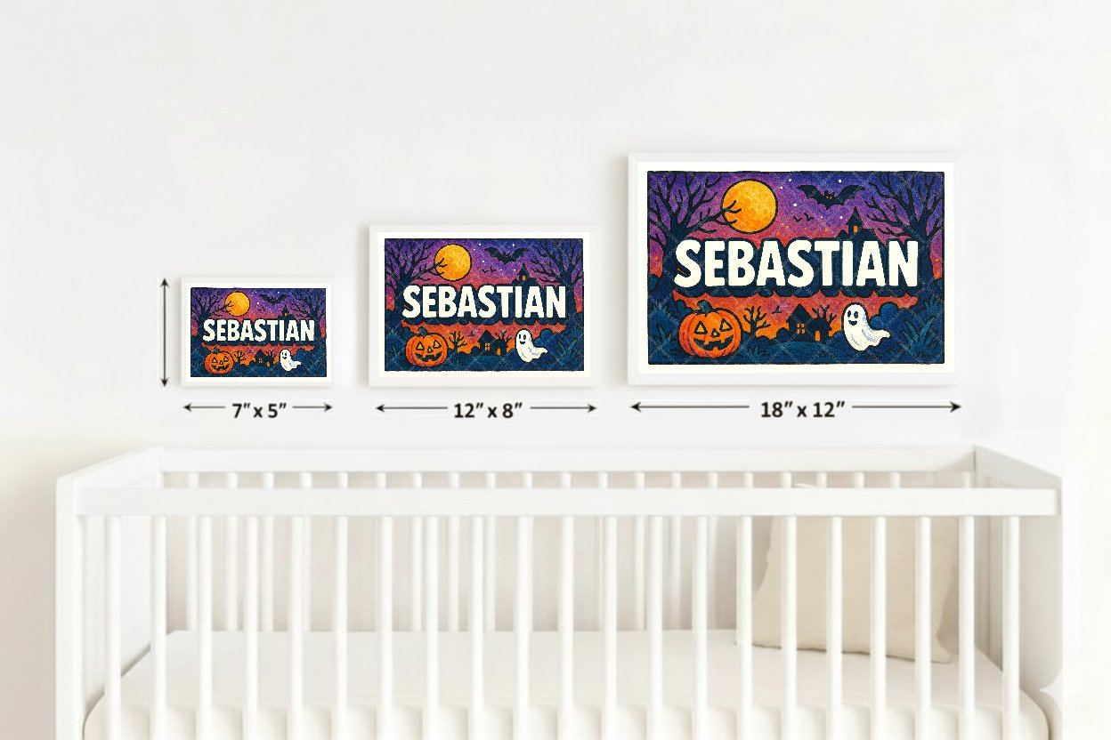 Personalized name art for Sebastian