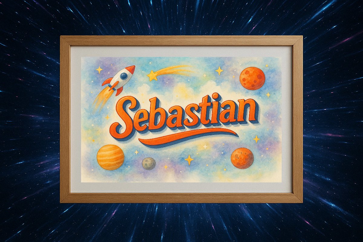Sebastian Personalized Outer Space Art 51