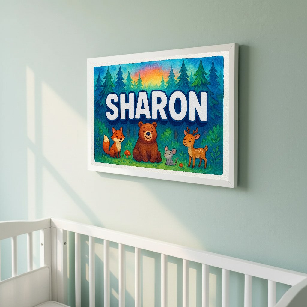 Personalized name art for Sharon