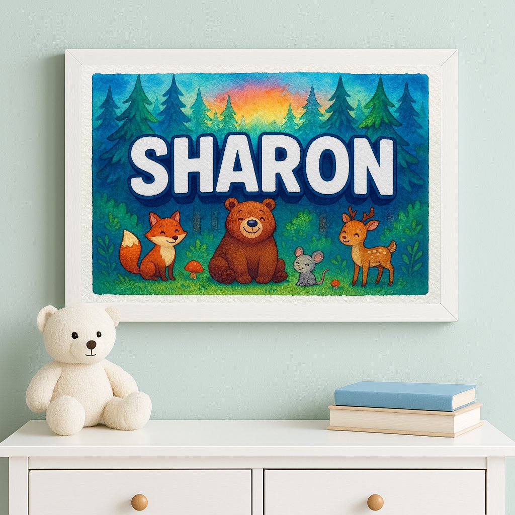 Personalized name art for Sharon