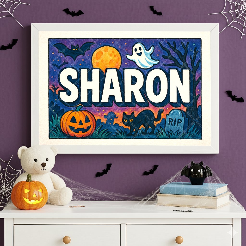 Personalized name art for Sharon