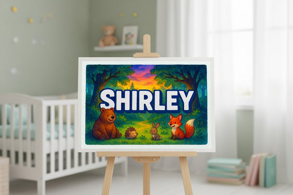 Shirley’s Personalized Forest Friends Art