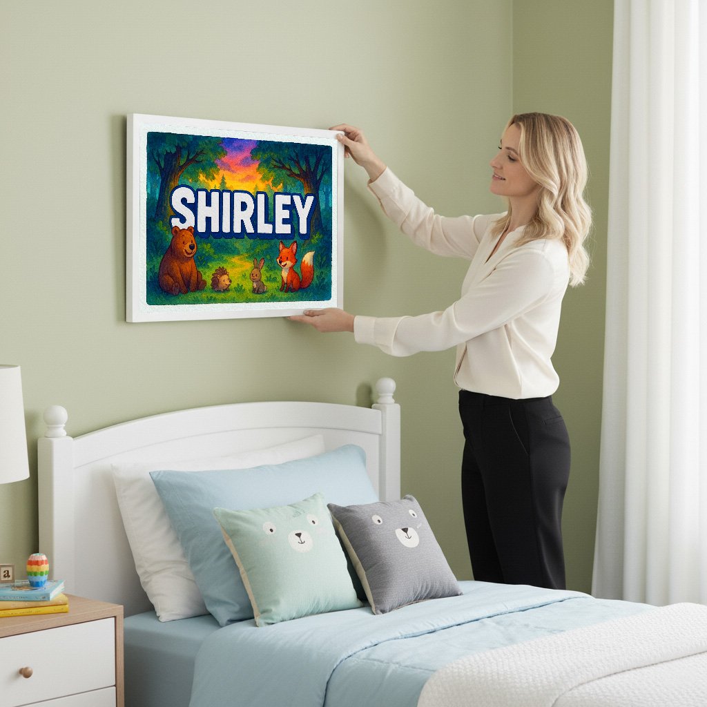 Personalized name art for Shirley
