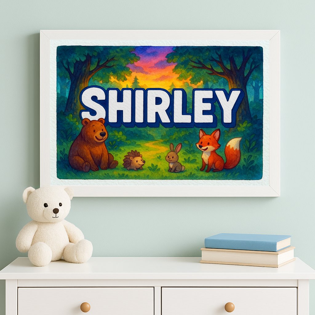 Personalized name art for Shirley