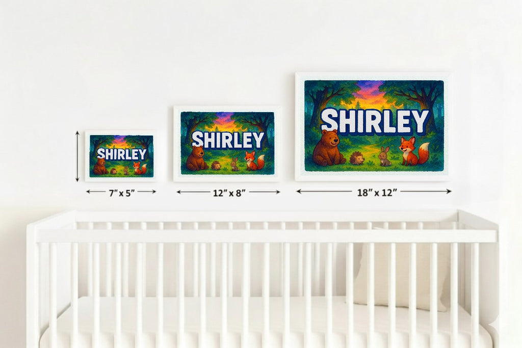 Personalized name art for Shirley