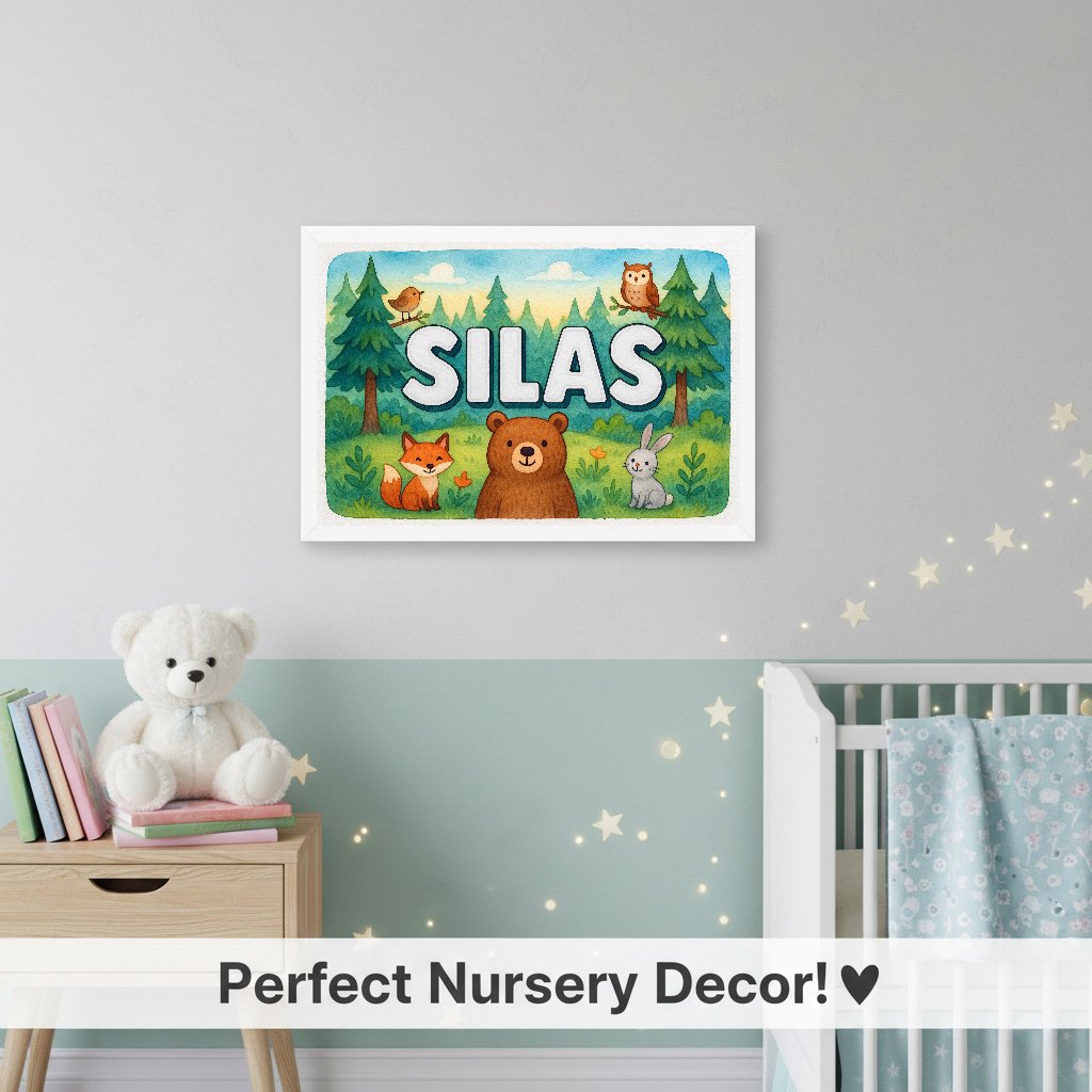 Personalized name art for Silas