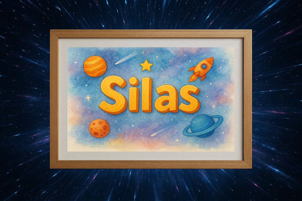 Silas Personalized Outer Space Art 336
