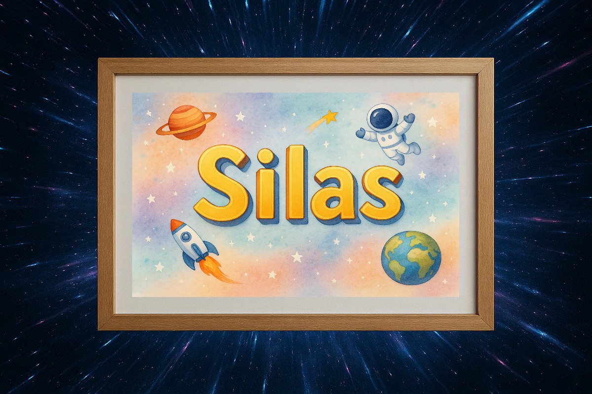 Silas Personalized Outer Space Art 337
