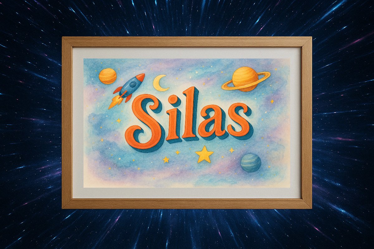 Silas Personalized Outer Space Art 338