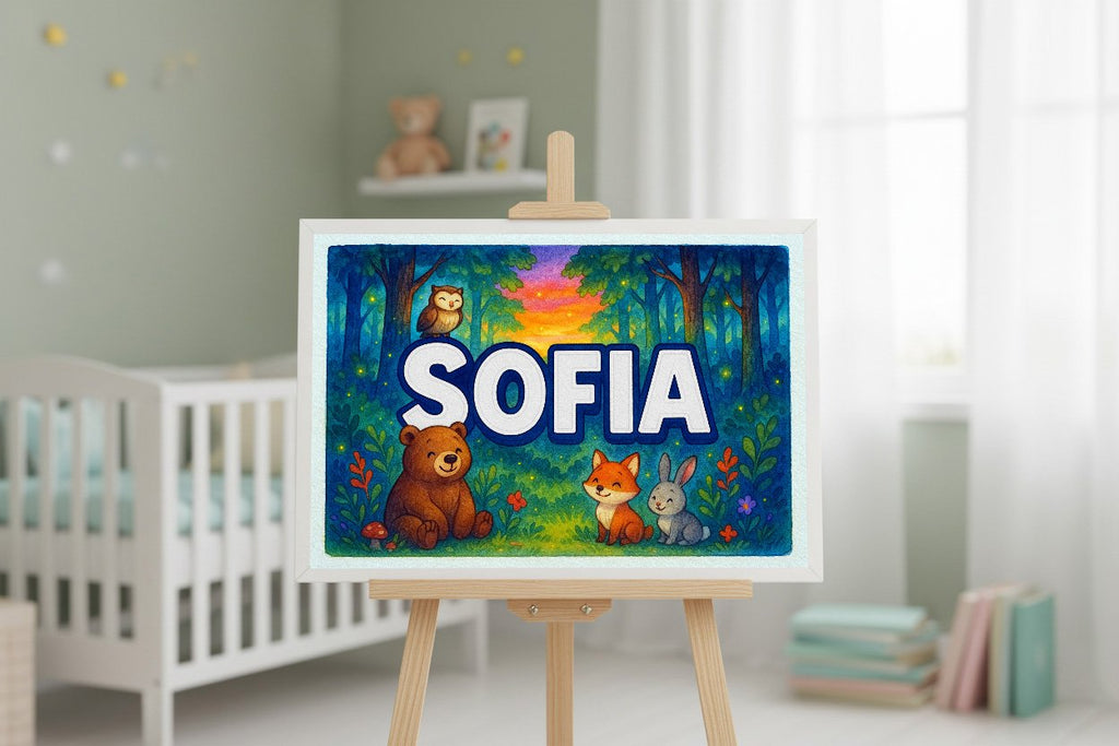 Personalized name art for Sofia