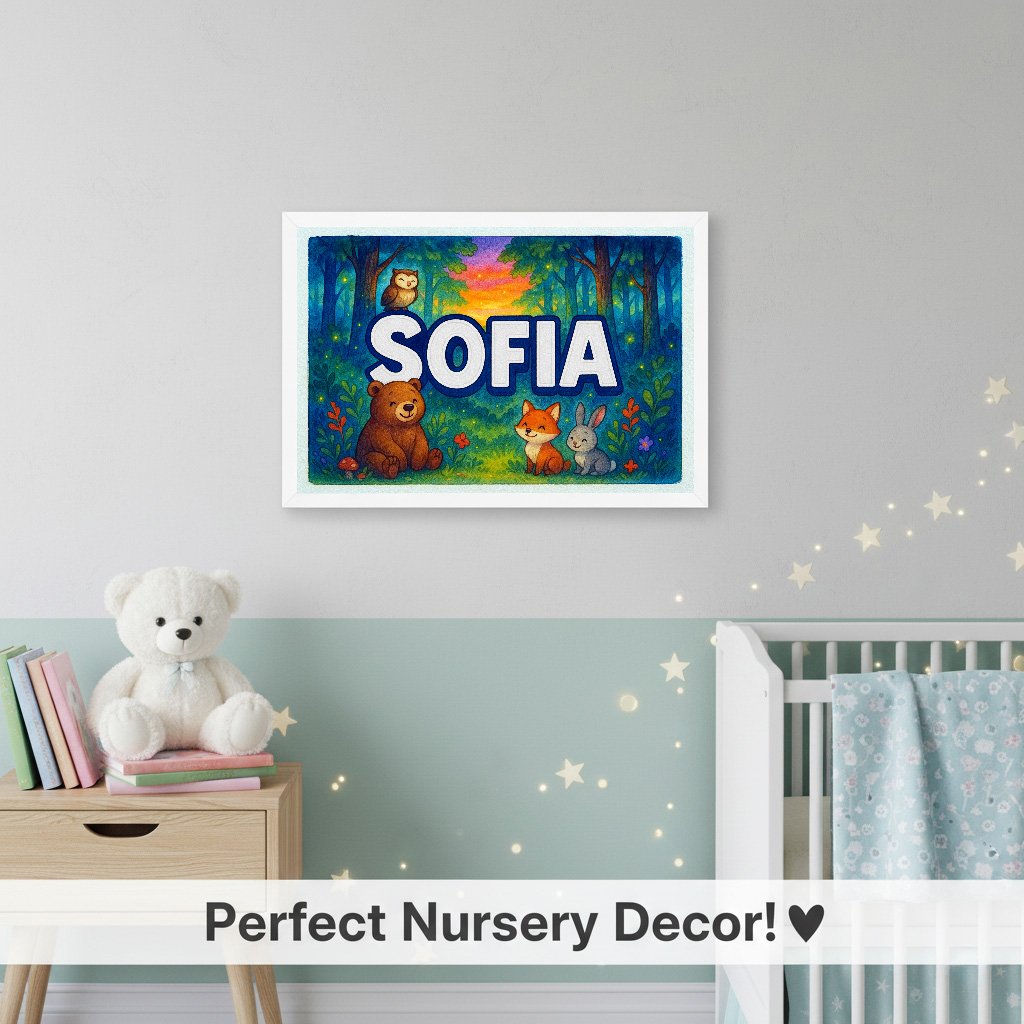 Personalized name art for Sofia