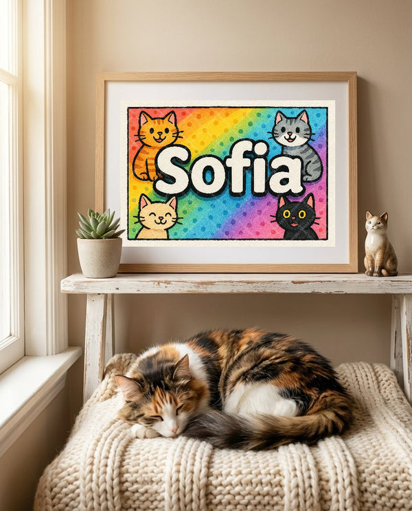 Sofia Colorful Cats Art