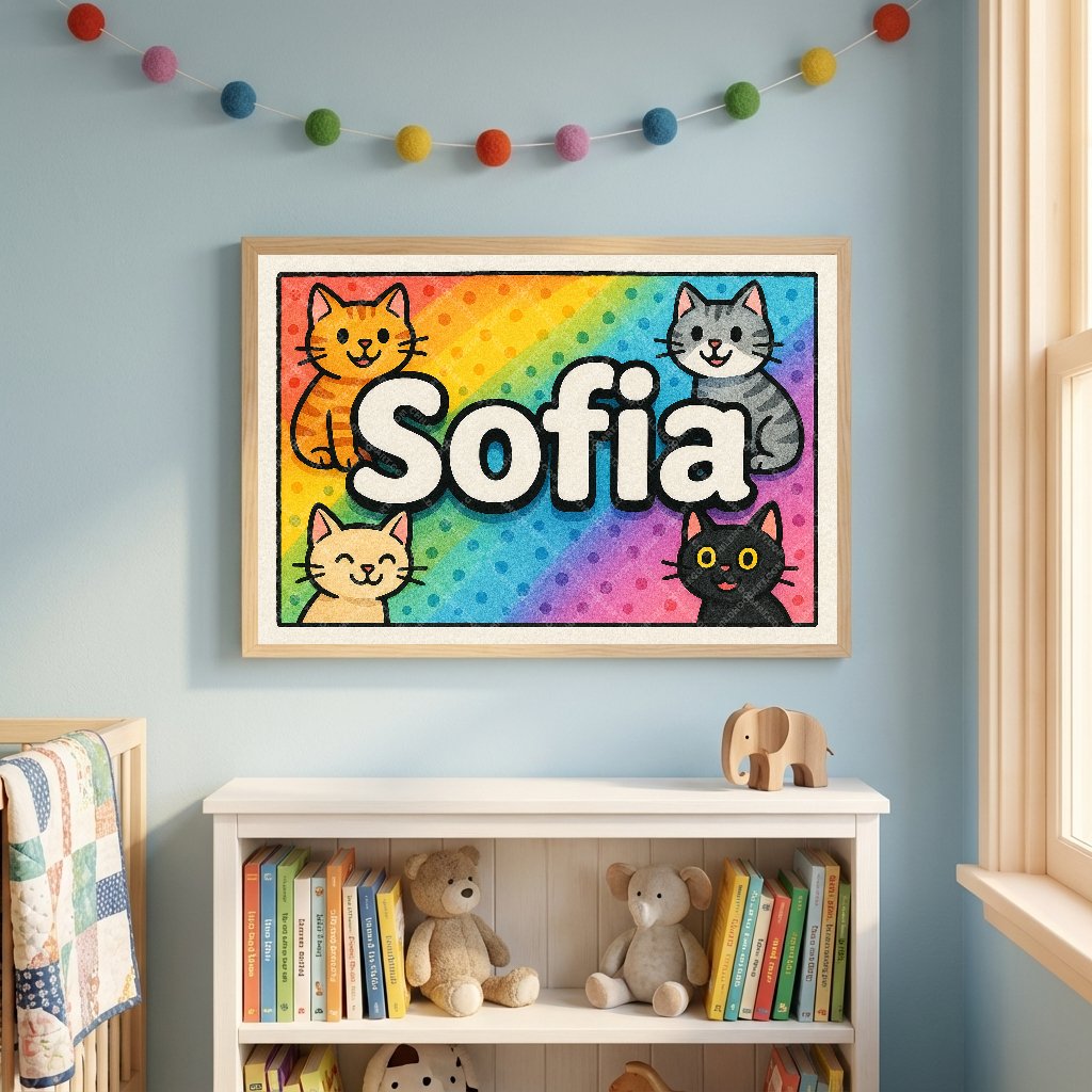 Personalized name art for Sofia