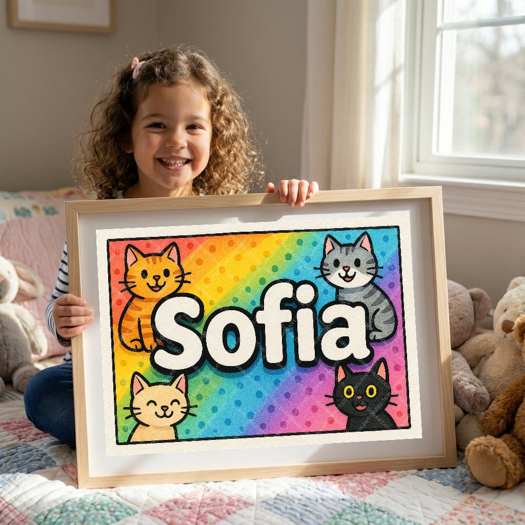 Personalized name art for Sofia