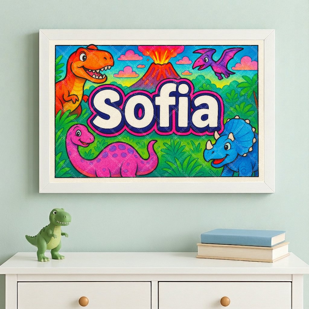 Personalized name art for Sofia