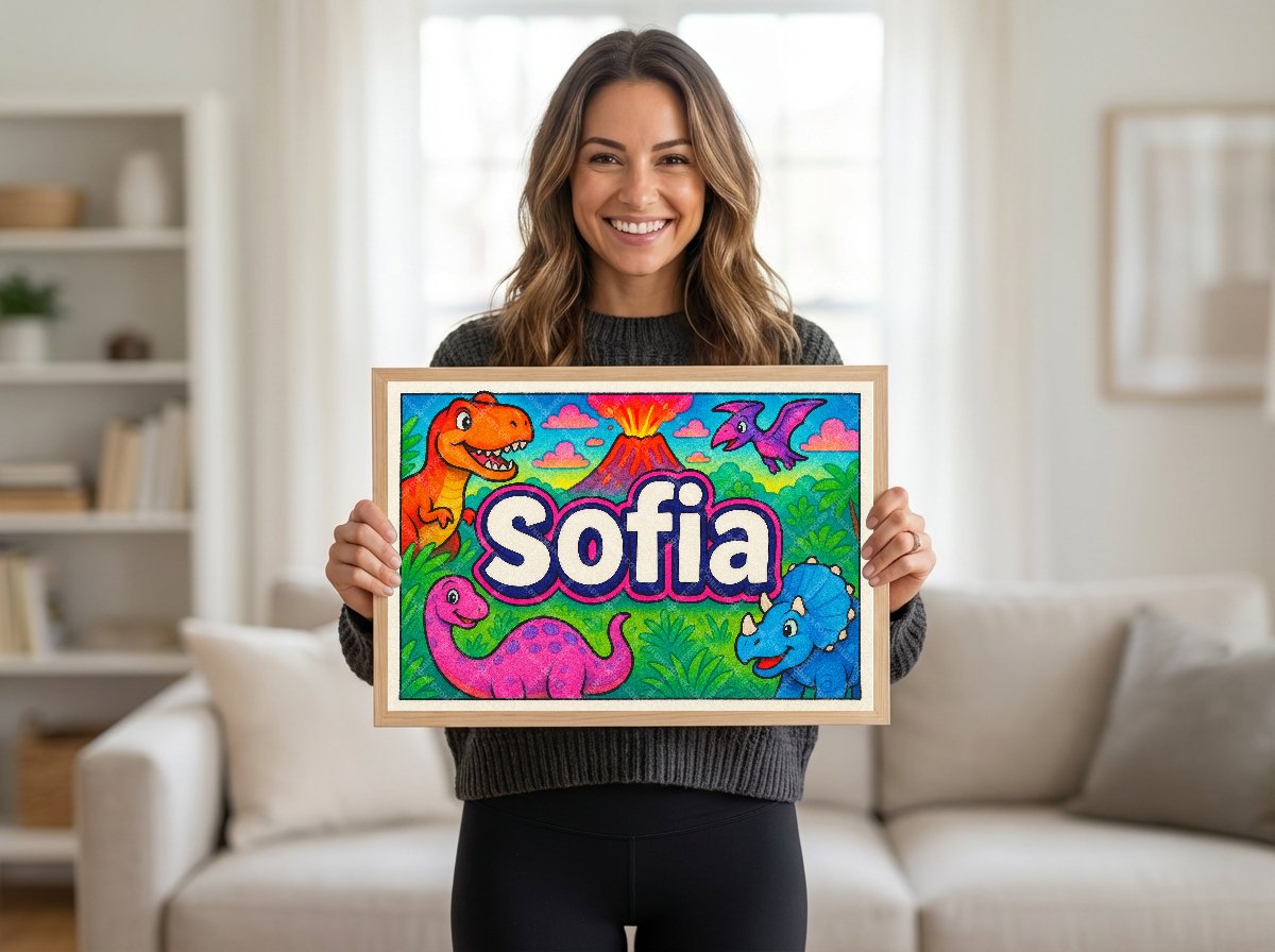 Personalized name art for Sofia