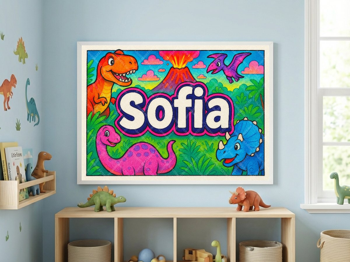 Personalized name art for Sofia