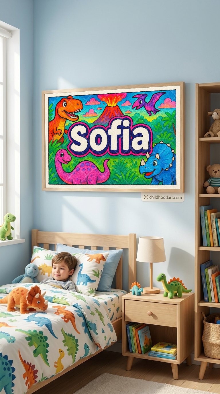 Personalized name art for Sofia