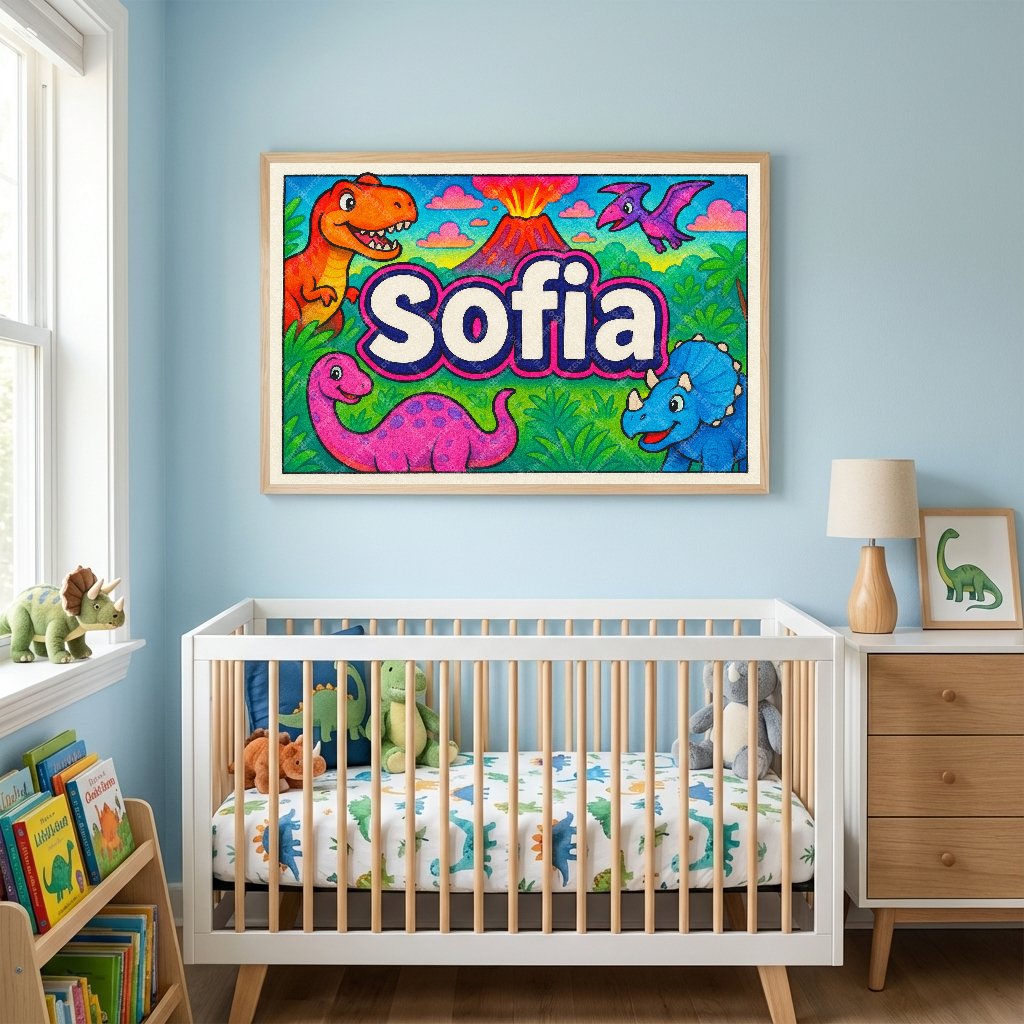 Personalized name art for Sofia