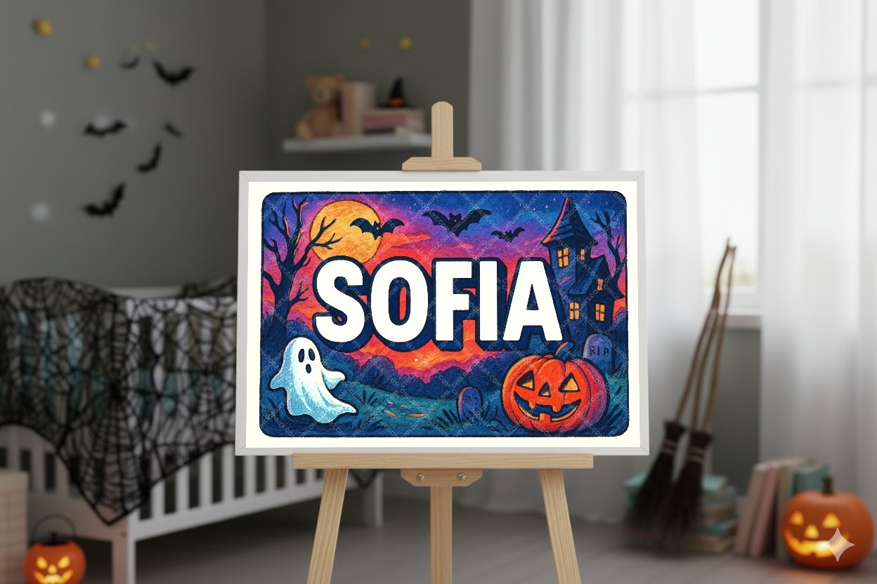 Personalized name art for Sofia