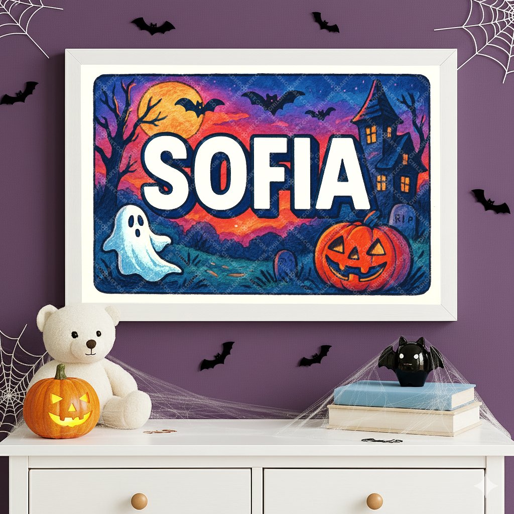 Personalized name art for Sofia