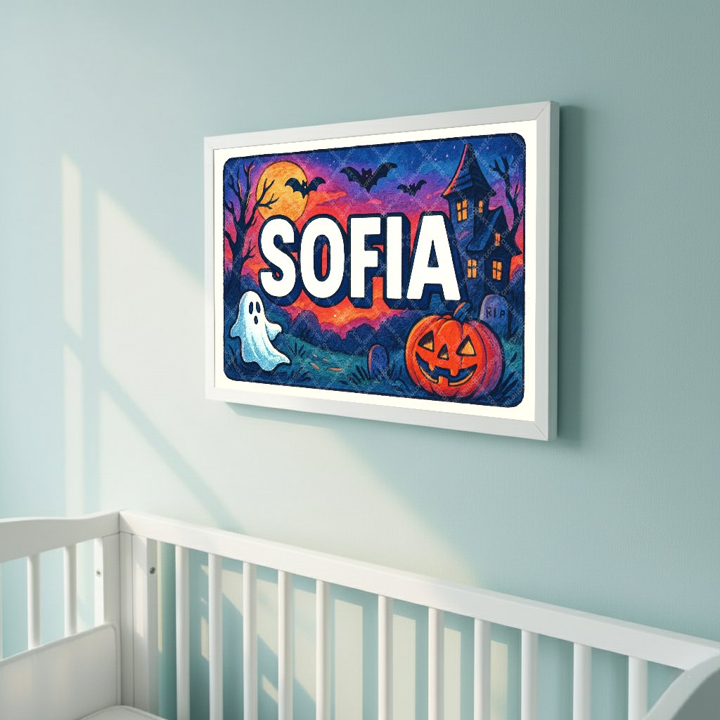 Personalized name art for Sofia