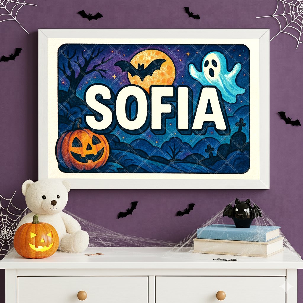 Personalized name art for Sofia
