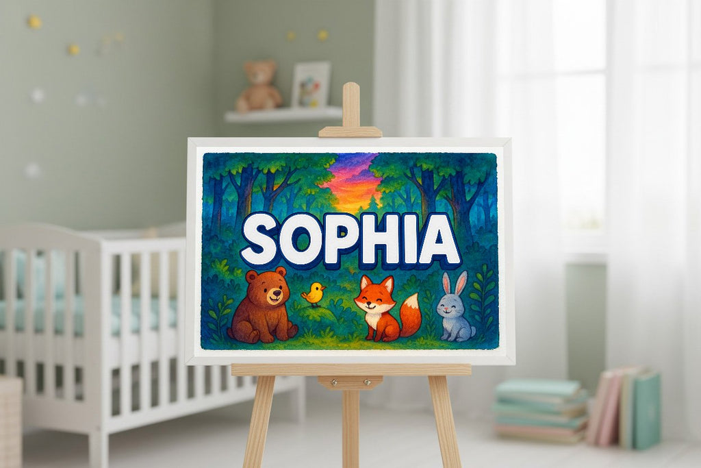 Personalized name art for Sophia