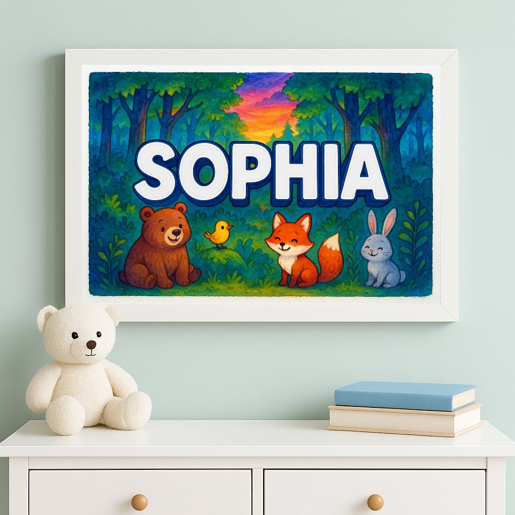 Personalized name art for Sophia