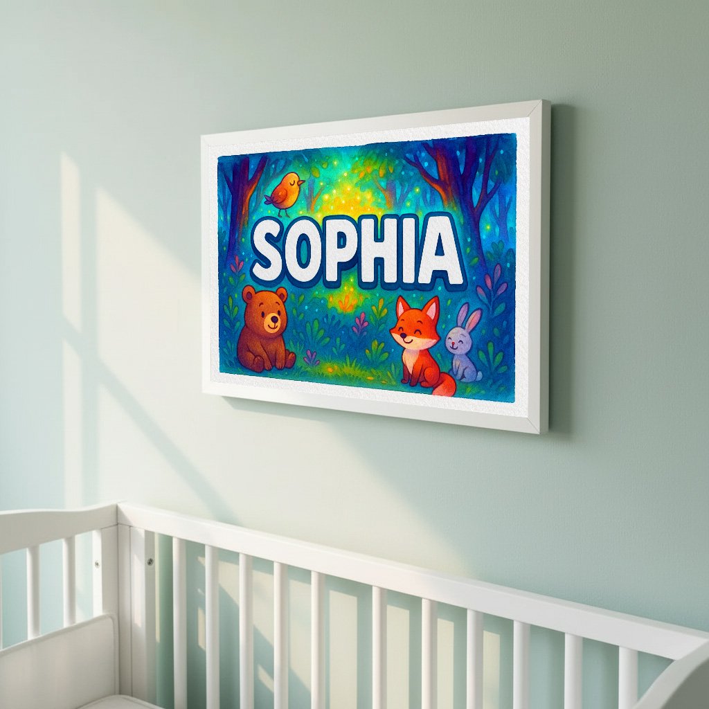 Personalized name art for Sophia