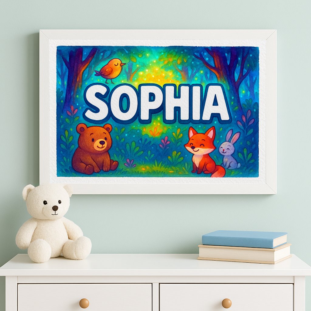 Personalized name art for Sophia