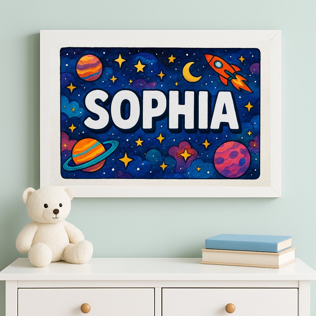 Personalized name art for Sophia
