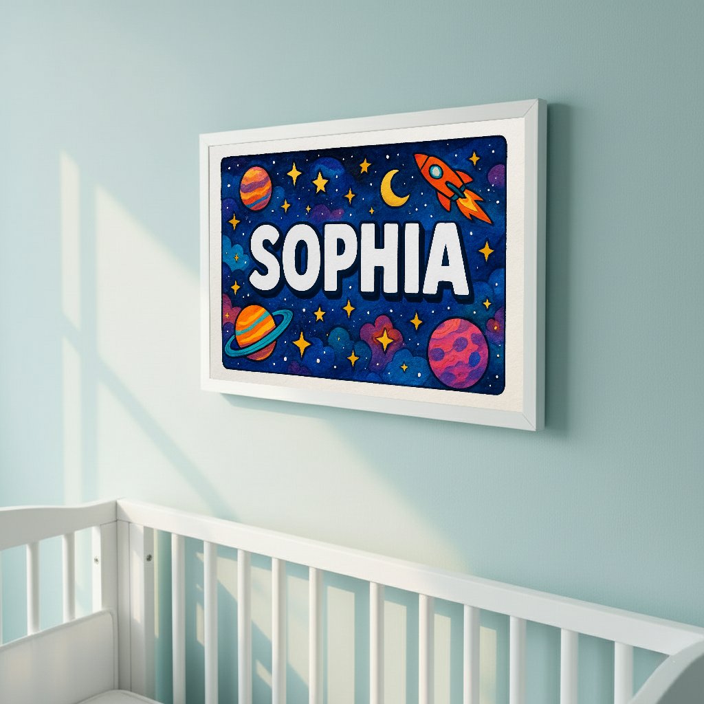 Personalized name art for Sophia