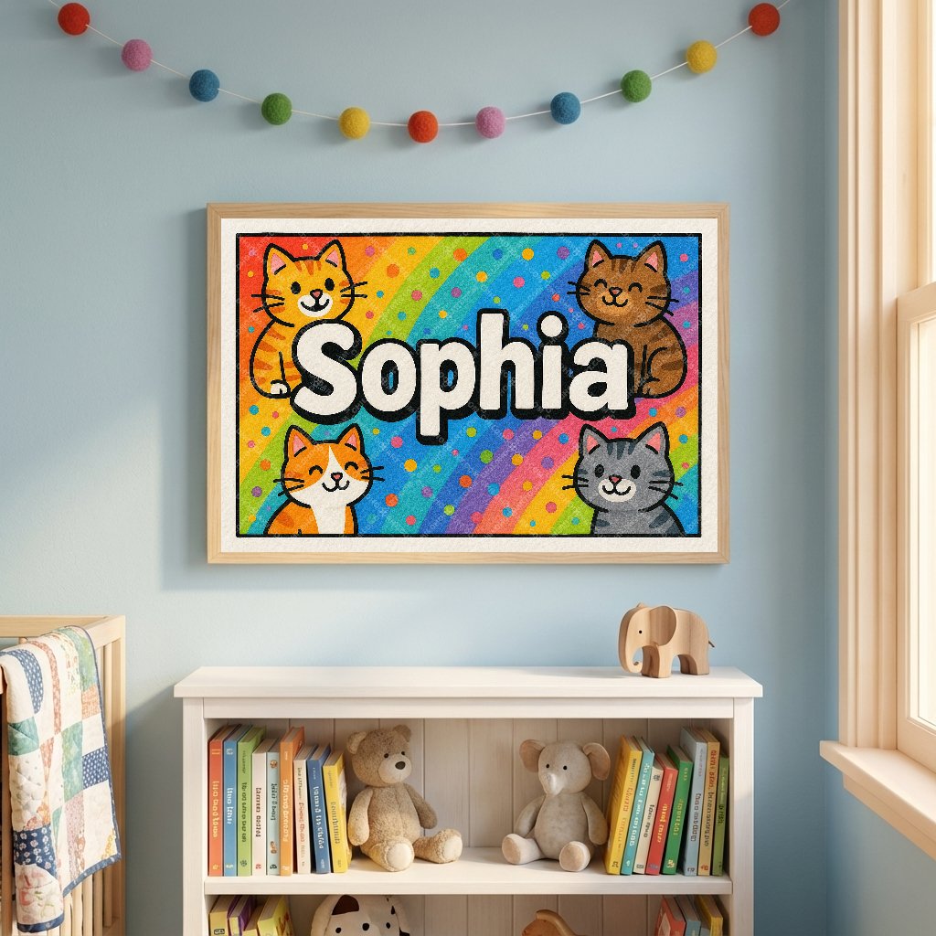 Personalized name art for Sophia